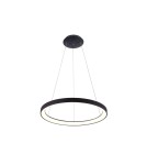 Pendant lamps circles - Italux Vico Pendant Black 1xLED 38W 3000K+4000K PND-53675-048RPC-BK-3KS4K - product 1