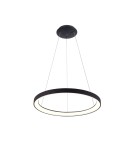 Pendant lamps circles - Italux Vico Pendant Black 1xLED 48W 3000K+4000K PND-53675-058RPC-BK-3KS4K-TRDIMM - product 1