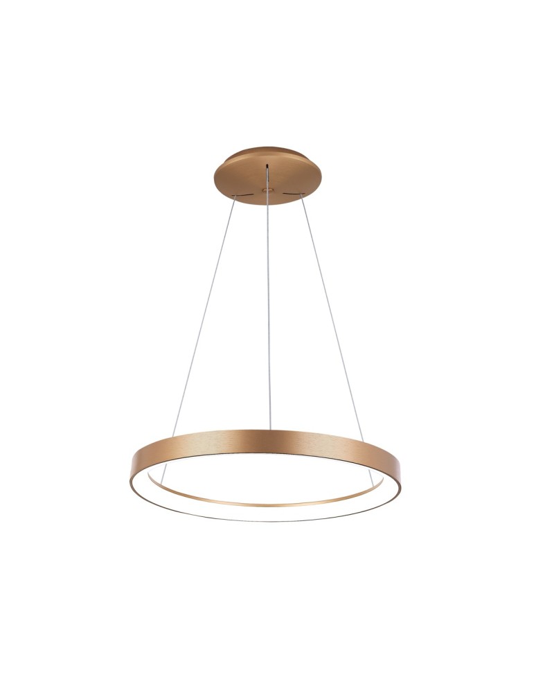 Pendant lamps circles - Italux Vico Pendant Gold 1xLED 48W 3000K+4000K PND-53675-058RPC-GD-3KS4K-TRDIMM - product kolory-swiatla.pl 1