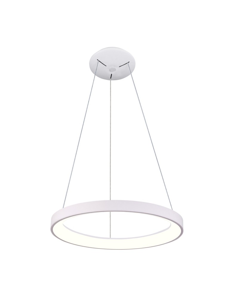 Pendant lamps circles - Italux Vico Pendant White 1xLED 60W 3000K+4000K PND-53675-078RPC-WH-3KS4K-TRDIMM - product kolory-swiatla.pl 1