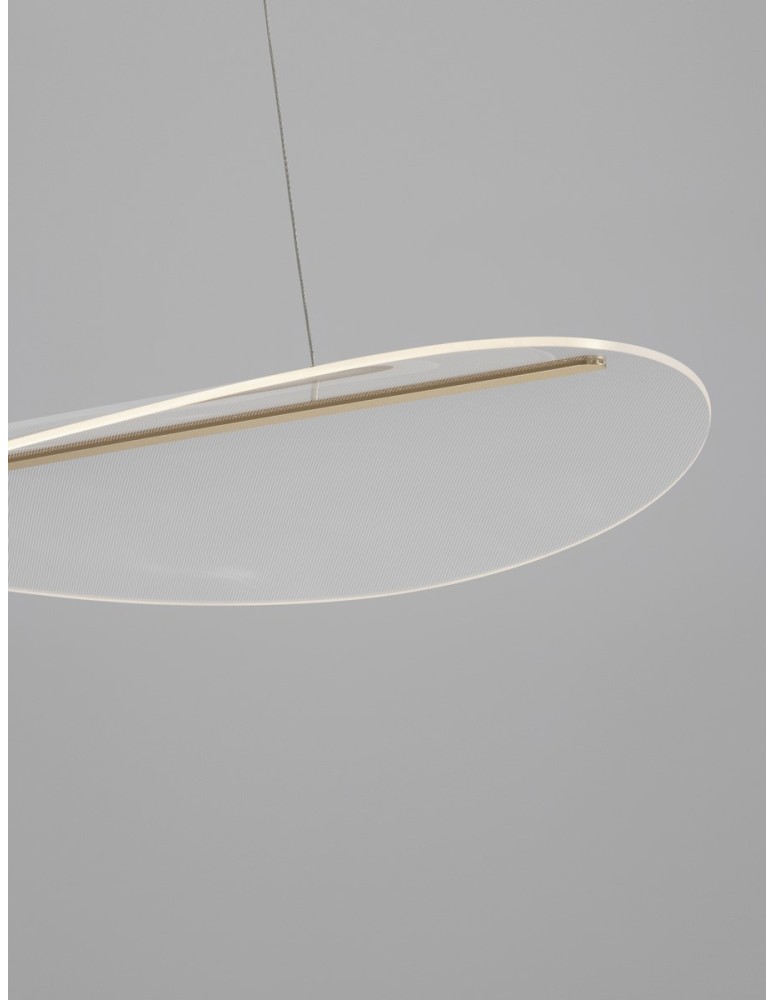 Pendant lamps - Luces Exclusivas COLIMA Pendant Modern Gold and shades of gold 1xLED max 31W 3000K LE42755 - product kolory-swiatla.pl 2