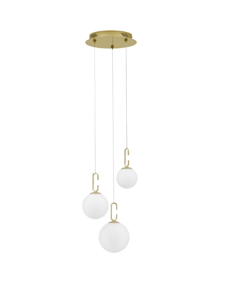 Pendant lamps - Luces Exclusivas YARA Pendant Modern Gold and Gold Shades 1xLED max 25,8W 3000K LE42758 - product kolory-swiatla.pl 1