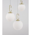 Pendant lamps - Luces Exclusivas YARA Pendant Modern Gold and Gold Shades 1xLED max 25,8W 3000K LE42758 - product 2