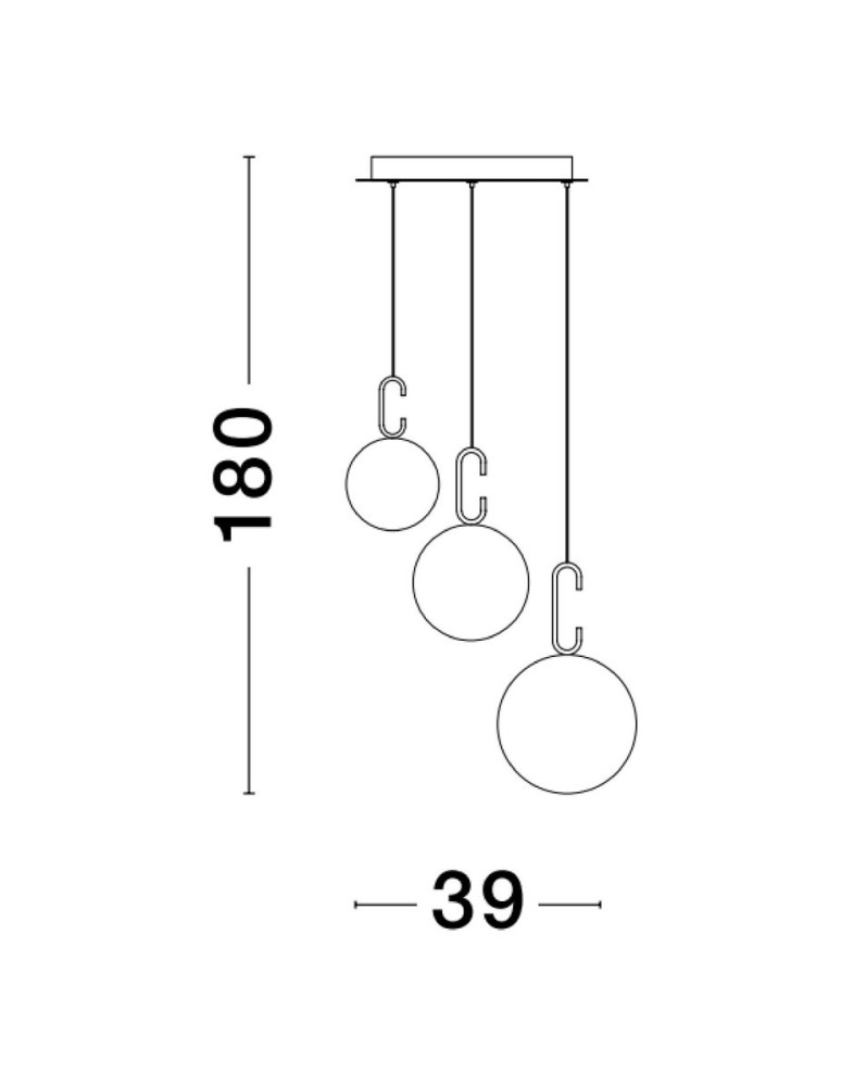 Pendant lamps - Luces Exclusivas YARA Pendant Modern Gold and Gold Shades 1xLED max 25,8W 3000K LE42758 - product kolory-swiatla.pl 3