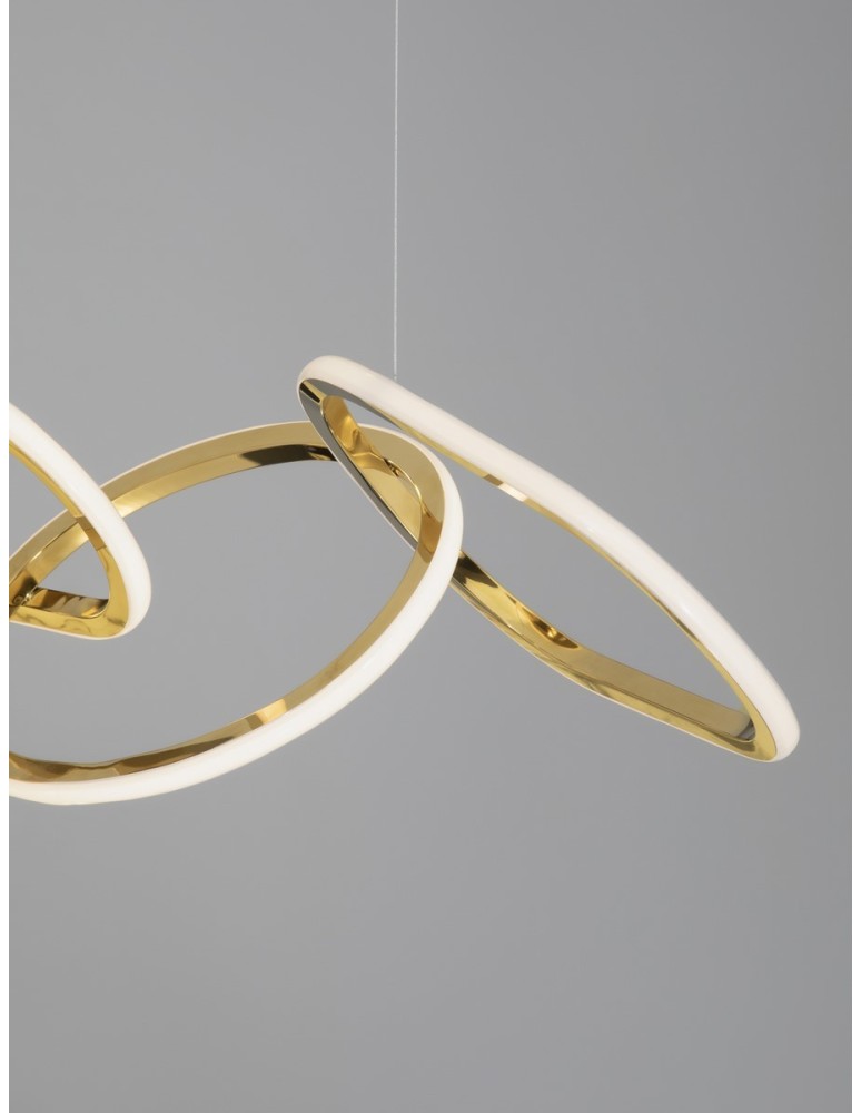Pendant lamps - Luces Exclusivas CELAYA Pendant Modern gold and gold shades 1xLED max 40W 3000K LE42759 - product kolory-swiatla.pl 3