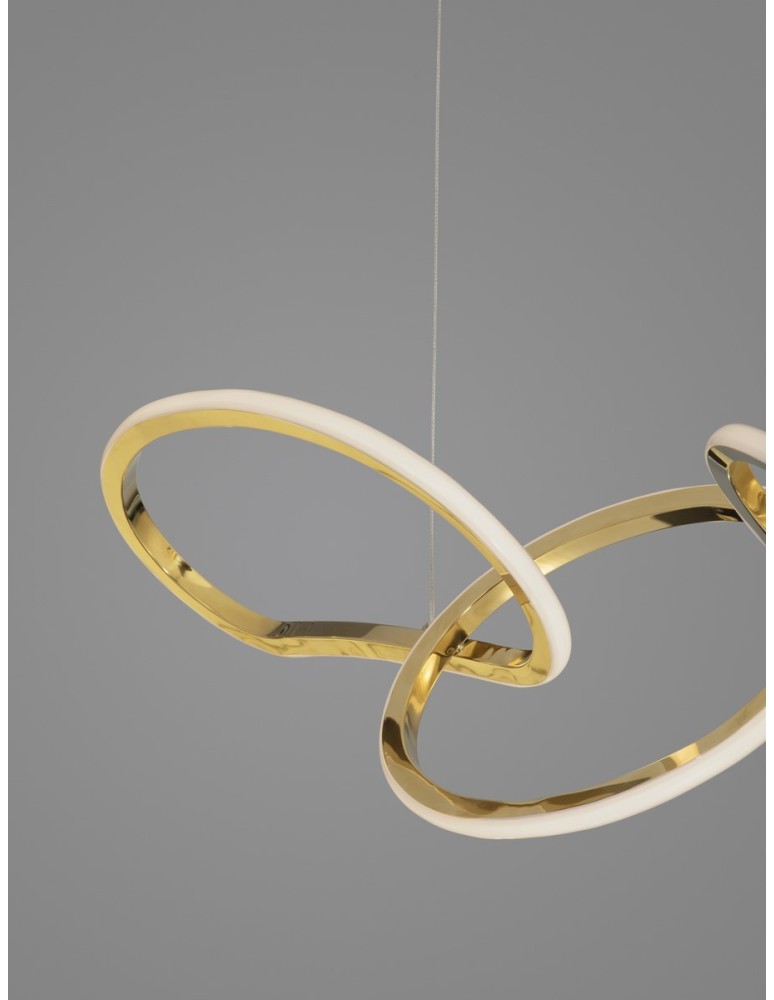 Lampy wiszące - Luces Exclusivas CELAYA Wisząca Nowoczesna złoty i odcienie złota 1xLED max 40W 3000K LE42759 - produkt kolory-swiatla.pl 4