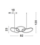 Lampy wiszące - Luces Exclusivas CELAYA Wisząca Nowoczesna złoty i odcienie złota 1xLED max 40W 3000K LE42759 - produkt 5