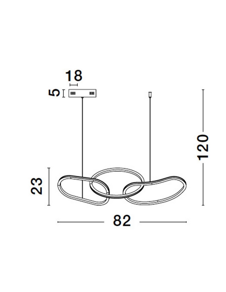 Lampy wiszące - Luces Exclusivas CELAYA Wisząca Nowoczesna złoty i odcienie złota 1xLED max 40W 3000K LE42759 - produkt kolory-swiatla.pl 5