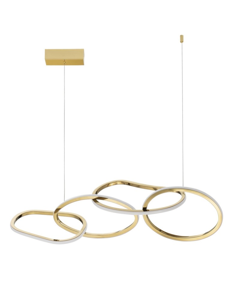 Pendant lamps - Luces Exclusivas CELAYA Pendant Modern gold and gold shades 1xLED max 50W 3000K LE42760 - product kolory-swiatla.pl 1