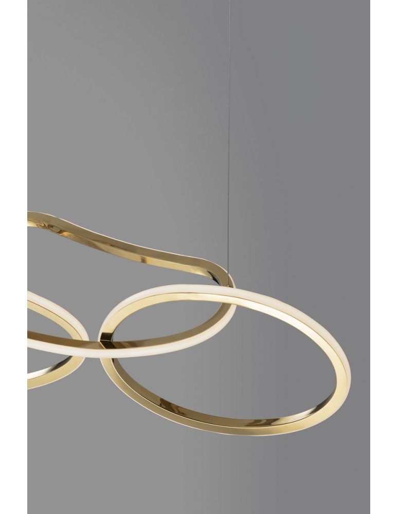 Pendant lamps - Luces Exclusivas CELAYA Pendant Modern gold and gold shades 1xLED max 50W 3000K LE42760 - product kolory-swiatla.pl 3