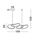 Lampy wiszące - Luces Exclusivas CELAYA Wisząca Nowoczesna złoty i odcienie złota 1xLED max 50W 3000K LE42760 - produkt 4