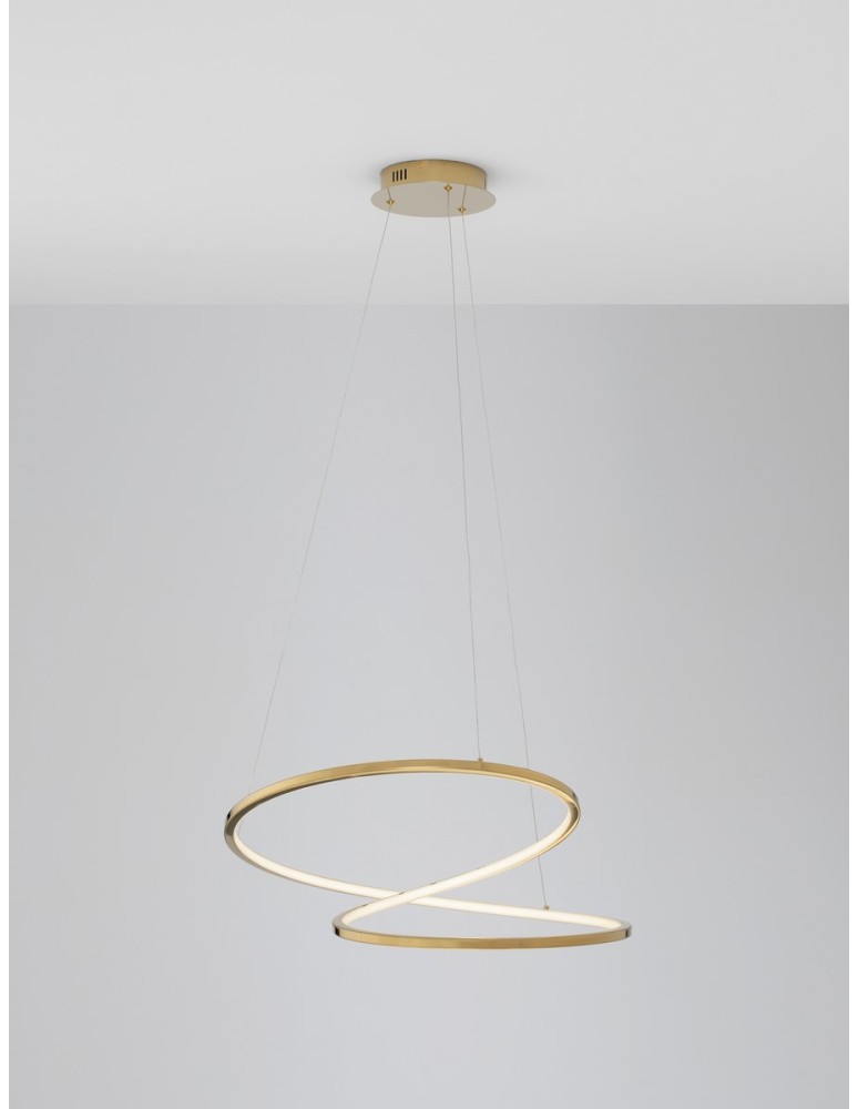 Pendant lamps - Luces Exclusivas CELAYA Pendant Modern gold and gold shades 1xLED max 40W 3000K LE42761 - product kolory-swiatla.pl 2