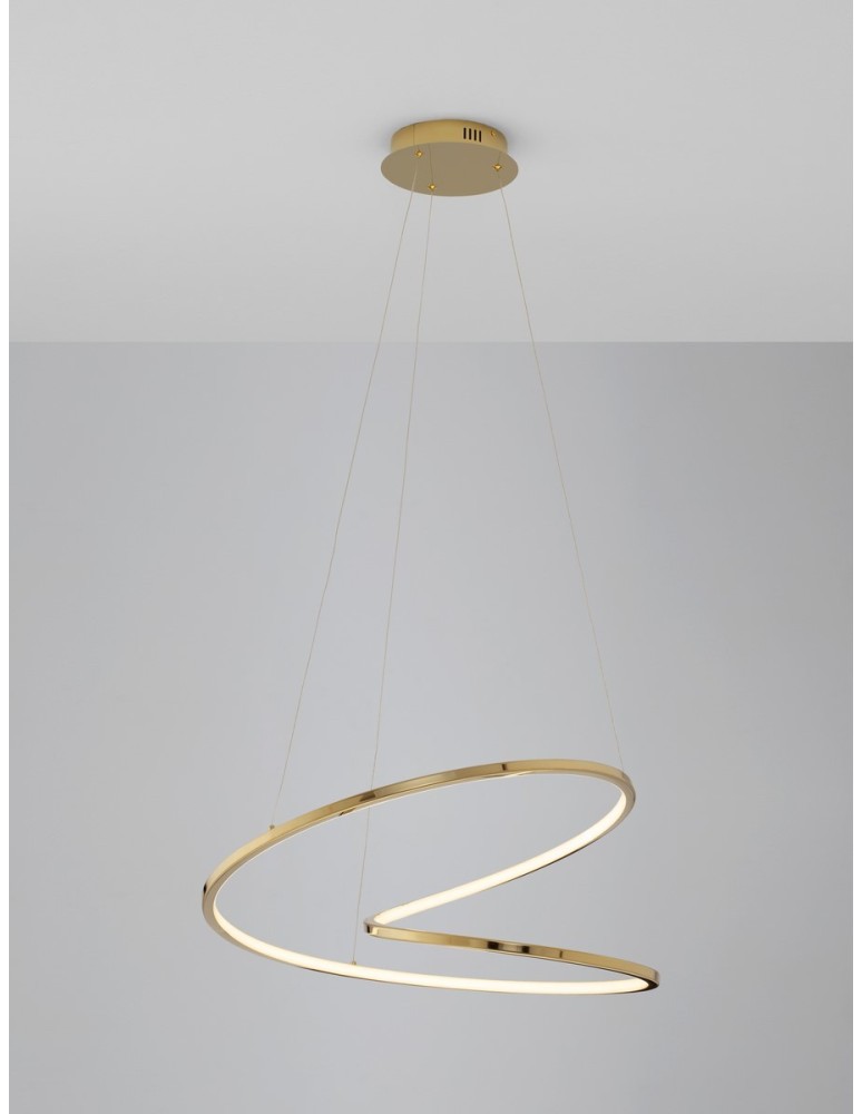 Pendant lamps - Luces Exclusivas CELAYA Pendant Modern gold and gold shades 1xLED max 40W 3000K LE42761 - product kolory-swiatla.pl 3