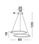 Pendant lamps - Luces Exclusivas CELAYA Pendant Modern gold and gold shades 1xLED max 40W 3000K LE42761 - product 4