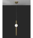 Lampy wiszące - Luces Exclusivas IGUALA Wisząca Nowoczesna złoty i odcienie złota 1xLED max 10W 3000K LE42762 - produkt 2