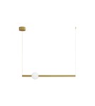 Lampy wiszące - Luces Exclusivas IGUALA Wisząca Nowoczesna złoty i odcienie złota 1xLED max 10W 3000K LE42763 - produkt 1