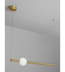 Pendant lamps - Luces Exclusivas IGUALA Pendant Modern Gold and shades of gold 1xLED max 10W 3000K LE42763 - product 2