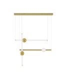 Pendant lamps - Luces Exclusivas IGUALA Pendant Modern Gold and shades of gold 1xLED max 10W 3000K LE42764 - product 1