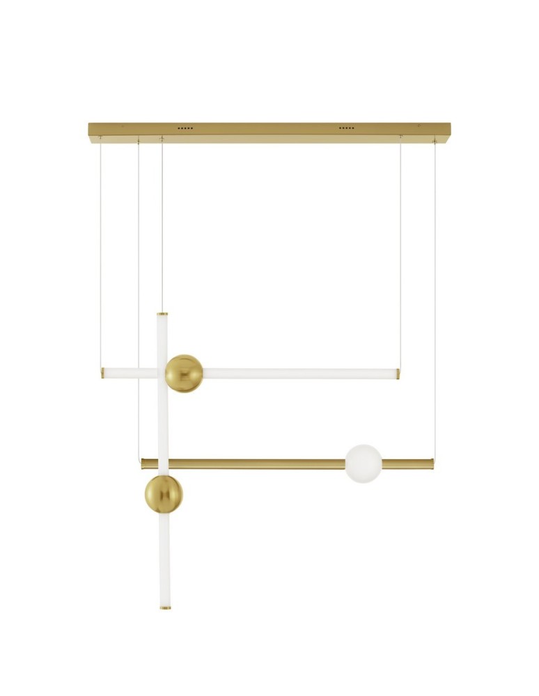 Pendant lamps - Luces Exclusivas IGUALA Pendant Modern Gold and shades of gold 1xLED max 10W 3000K LE42764 - product kolory-swiatla.pl 1