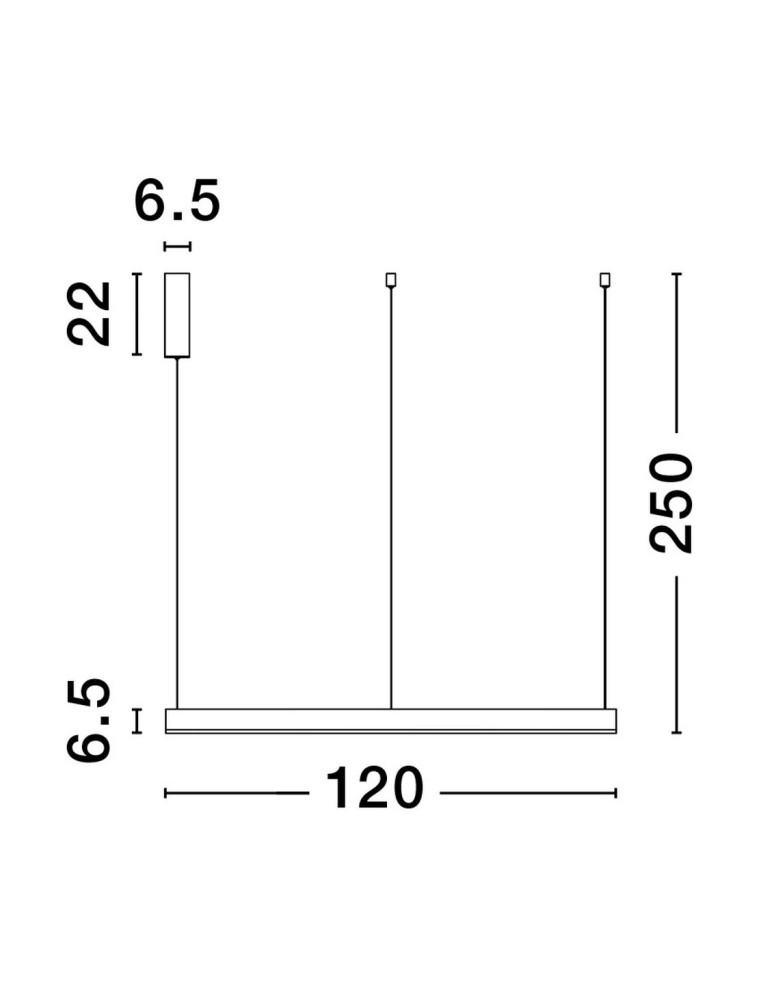Pendant lamps - Luces Exclusivas JACA Pendant Modern White 1xLED max 70W 3000K LE42767 - product kolory-swiatla.pl 2