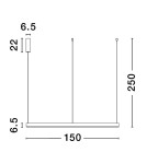 Pendant lamps - Luces Exclusivas JACA Pendant Modern White 1xLED max 80W 3000K LE42769 - product 2