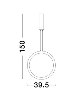 Luces Exclusivas AUTLAN Pendant Modern Black 1xLED max 25W 3000K LE42771 - product 2