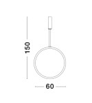 Pendant lamps - Luces Exclusivas AUTLAN Pendant Modern Black 1xLED max 35W 3000K LE42772. - product 2