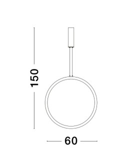 Luces Exclusivas AUTLAN Pendant Modern Black 1xLED max 35W 3000K LE42772. - product 2