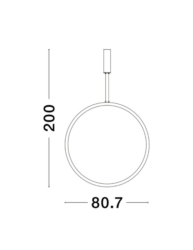 Pendant lamps - Luces Exclusivas AUTLAN Pendant Modern Black 1xLED max 48W 3000K LE42773 - product kolory-swiatla.pl 3