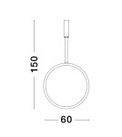 Pendant lamps - Luces Exclusivas AUTLAN Pendant Modern Gold and shades of gold 1xLED max 35W 3000K LE42775 - product 3