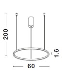 Pendant lamps - Luces Exclusivas TOLUCA Pendant Modern Gold and shades of gold 1xLED max 36W 3000K LE42777 - product 4