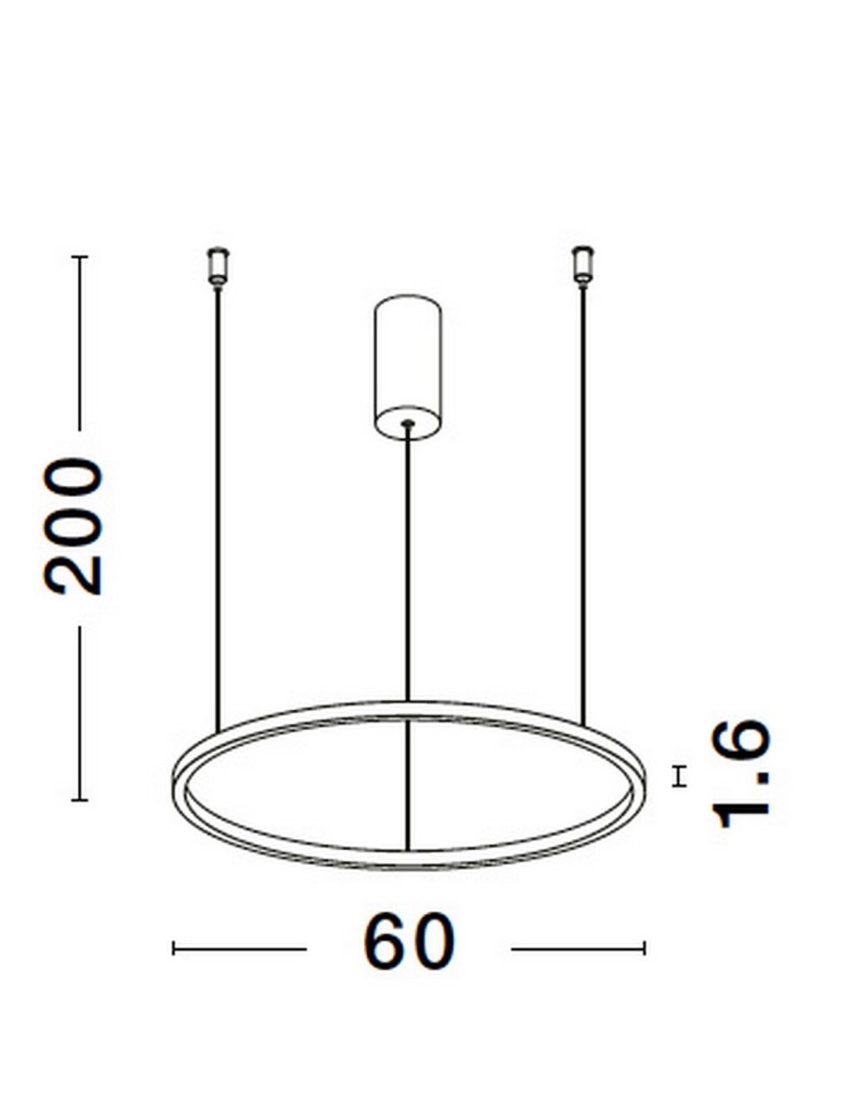 Lampy wiszące - Luces Exclusivas TOLUCA Wisząca Nowoczesna złoty i odcienie złota 1xLED max 36W 3000K LE42777 - produkt kolory-swiatla.pl 4