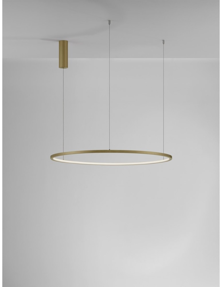 Pendant lamps - Luces Exclusivas TOLUCA Pendant Modern Gold and shades of gold 1xLED max 48W 3000K LE42778 - product kolory-swiatla.pl 2