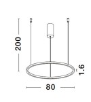 Pendant lamps - Luces Exclusivas TOLUCA Pendant Modern Gold and shades of gold 1xLED max 48W 3000K LE42778 - product 3