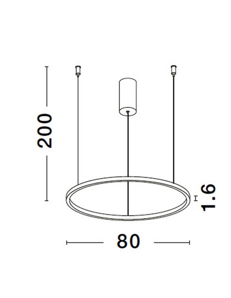 Pendant lamps - Luces Exclusivas TOLUCA Pendant Modern Gold and shades of gold 1xLED max 48W 3000K LE42778 - product kolory-swiatla.pl 3