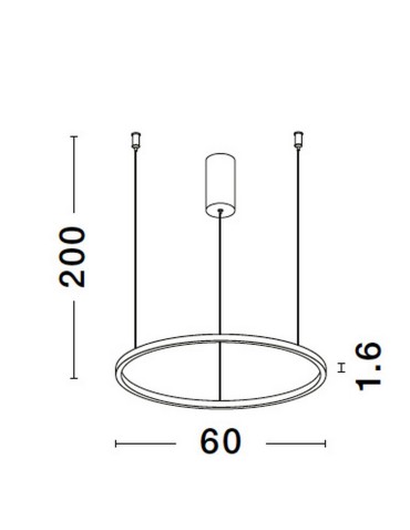 Luces Exclusivas TOLUCA Pendant Modern Black 1xLED max 36W 3000K LE42780 - product 2
