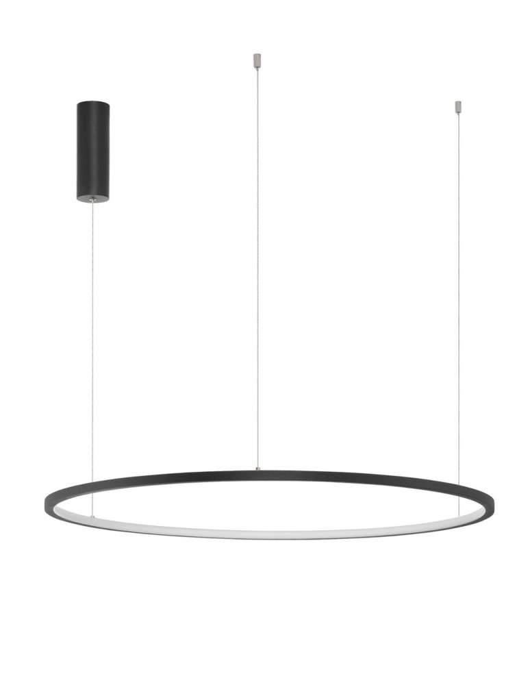 Pendant lamps - Luces Exclusivas TOLUCA Modern Pendant Black 1xLED max 48W 3000K LE42781 - product kolory-swiatla.pl 1
