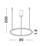 Pendant lamps - Luces Exclusivas TOLUCA Modern Pendant Black 1xLED max 48W 3000K LE42781 - product 3