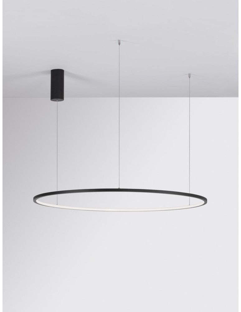 Pendant lamps - Luces Exclusivas TOLUCA Pendant Modern Black 1xLED max 58W 3000K LE42782 - product kolory-swiatla.pl 2