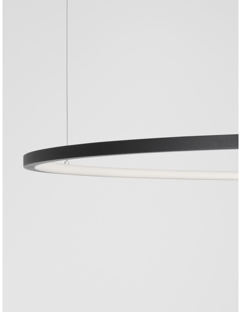 Pendant lamps - Luces Exclusivas TOLUCA Pendant Modern Black 1xLED max 58W 3000K LE42782 - product kolory-swiatla.pl 3