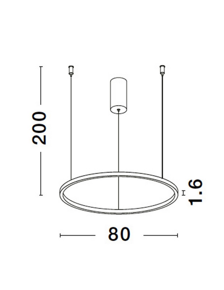 Lampy wiszące - Luces Exclusivas TOLUCA Wisząca Nowoczesna biały 1xLED max 48W 3000K LE42784 - produkt kolory-swiatla.pl 3