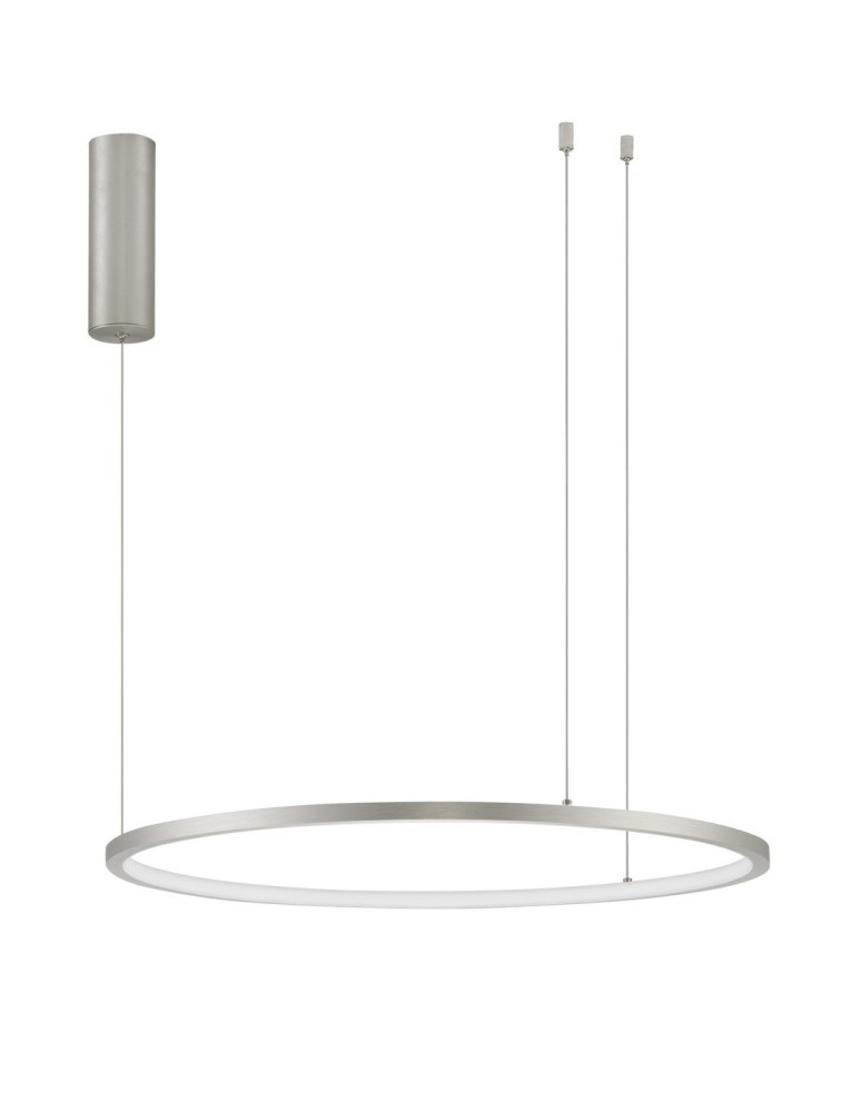 Pendant lamps - Luces Exclusivas TOLUCA Pendant Modern silver and silver shades 1xLED max 36W 3000K LE42786 - product kolory-swiatla.pl 1