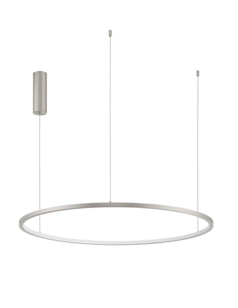 Pendant lamps - Luces Exclusivas TOLUCA Pendant Modern silver and silver shades 1xLED max 48W 3000K LE42787 - product kolory-swiatla.pl 1