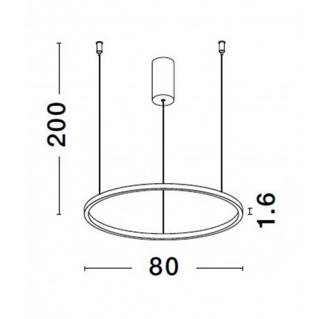 Luces Exclusivas TOLUCA Wisząca Nowoczesna srebrny i odcienie srebra 1xLED max 48W 3000K LE42787