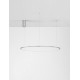 Luces Exclusivas TOLUCA Wisząca Nowoczesna srebrny i odcienie srebra 1xLED max 58W 3000K LE42788