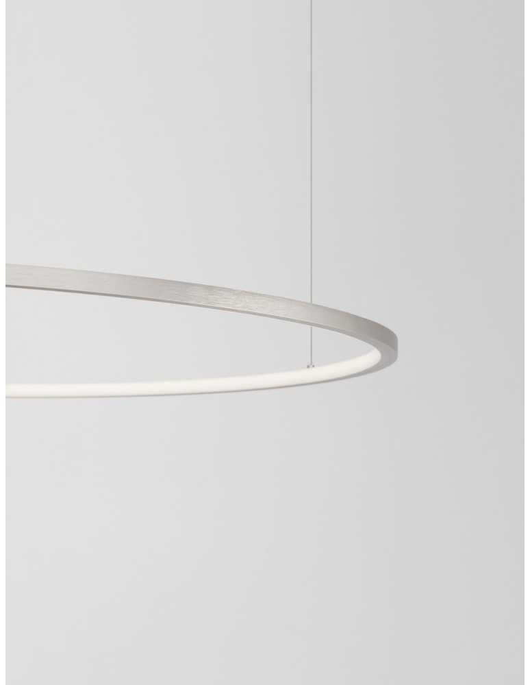 Pendant lamps - Luces Exclusivas TOLUCA Pendant Modern silver and silver tones 1xLED max 58W 3000K LE42788 - product kolory-swiatla.pl 3