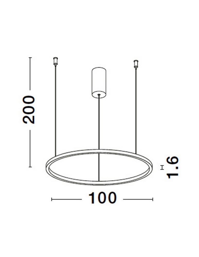 Pendant lamps - Luces Exclusivas TOLUCA Pendant Modern silver and silver tones 1xLED max 58W 3000K LE42788 - product kolory-swiatla.pl 4
