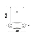 Pendant lamps - Luces Exclusivas ZACAPU Pendant Modern Gold and shades of gold 1xLED max 30W 3000K LE42789 - product 3