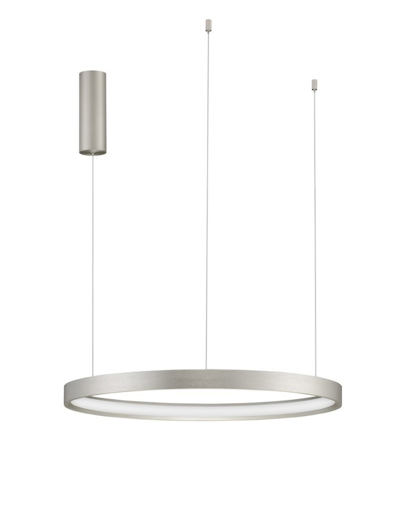 Pendant lamps - Luces Exclusivas ZACAPU Pendant Modern silver and silver tones 1xLED max 42W 3000K LE42791 - product kolory-swiatla.pl 1
