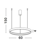 Pendant lamps - Luces Exclusivas ZACAPU Pendant Modern silver and silver tones 1xLED max 42W 3000K LE42791 - product 3